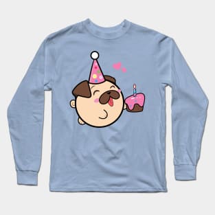 Doopy the Pug Puppy - Birthday Long Sleeve T-Shirt